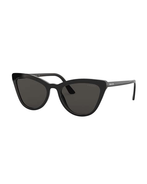 prada spr09qs sunglasses|Prada Black Acetate Cat Eye Sunglasses .